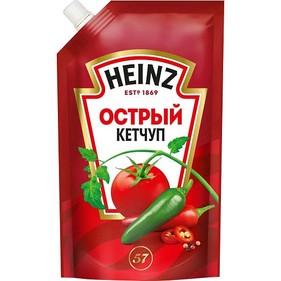 Кетчуп Хайнц острый 320г д/п