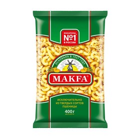 Макароны Макфа Рожки Гладкие 400гр