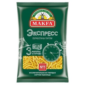 Макароны Макфа Спиральки-Экспресс 400г