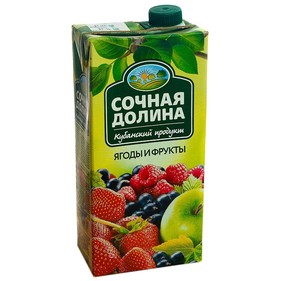 Напиток Сочная Долина Ягоды и фрукты 1,93л т/п ССН