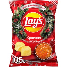 Чипсы Лейз 105г красная икра