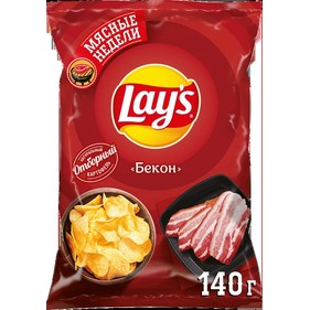 Чипсы Лейз Бекон 140г