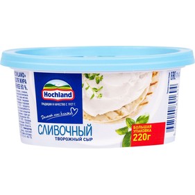 Сыр творожный Сливочный 60% 220г Хохланд